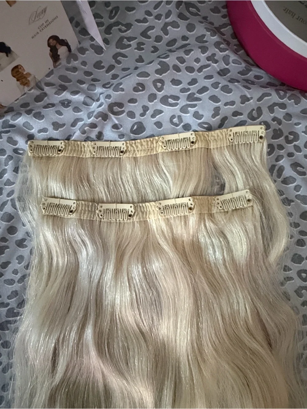 Long Wavy Blonde Clip-In Hair Extensions - Natural Blonde